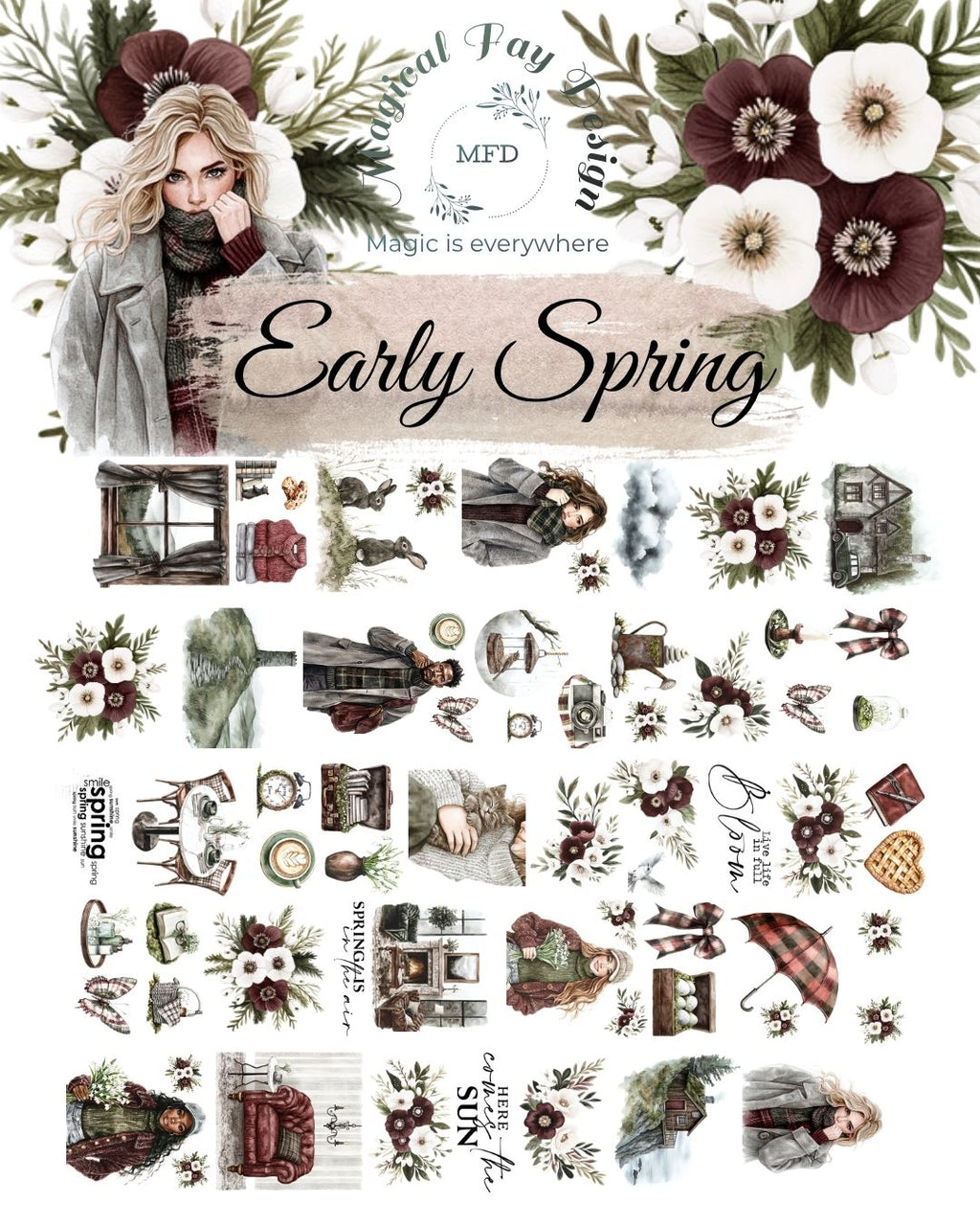 Early Spring PET Tape Matt 2m Loop