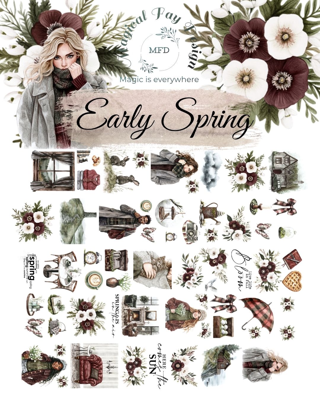 Early Spring PET Tape Matt 2m Loop