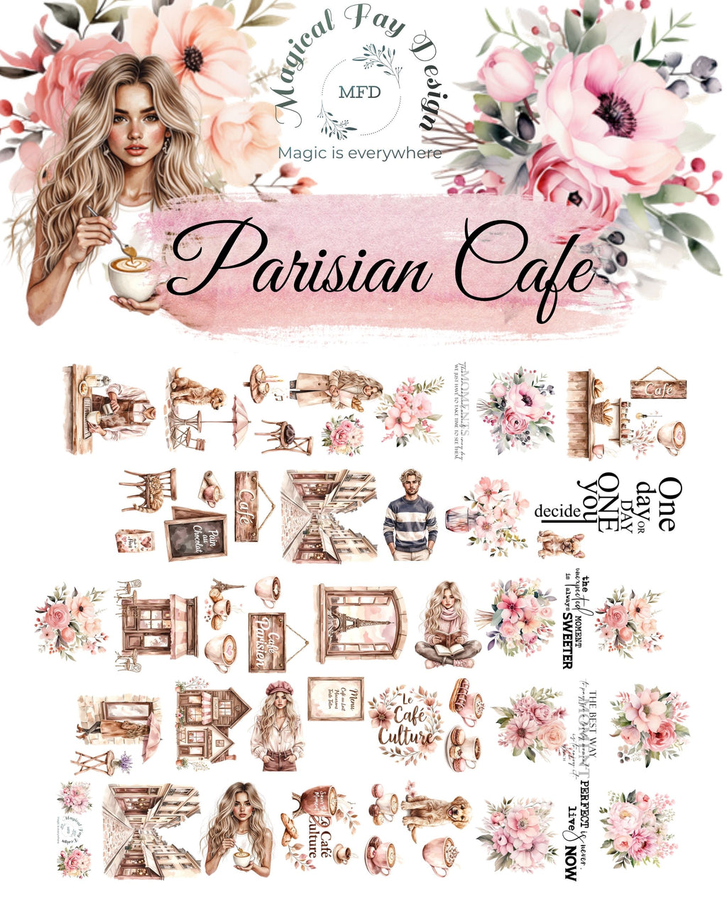 Parisian Cafe PET Tape Matt 2m Loop