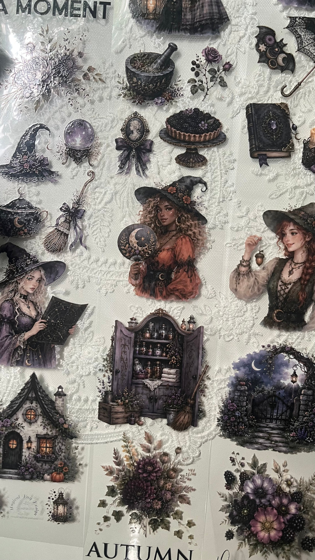 Witchy Autumn PET 3D oil Tape transparent 2m Loop