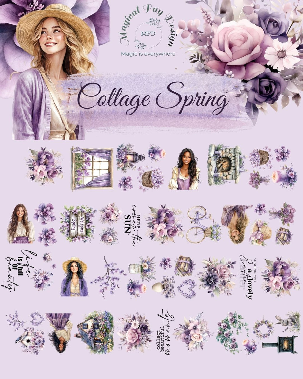 Cottage Spring PET Tape Matt 2m Loop