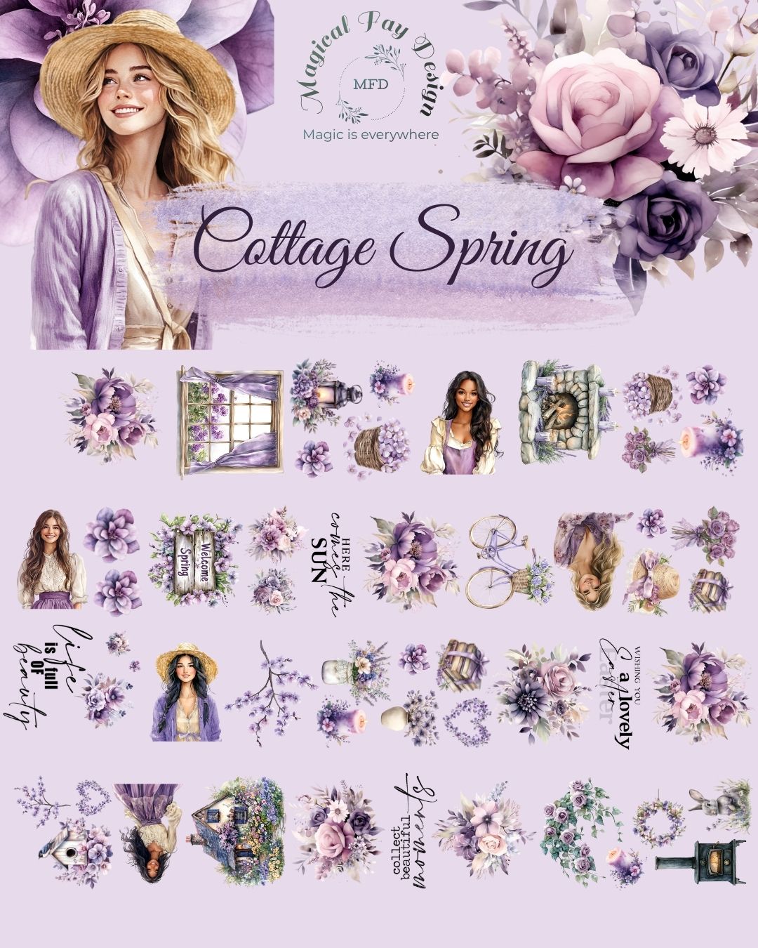Cottage Spring PET Tape Matt 2m Loop