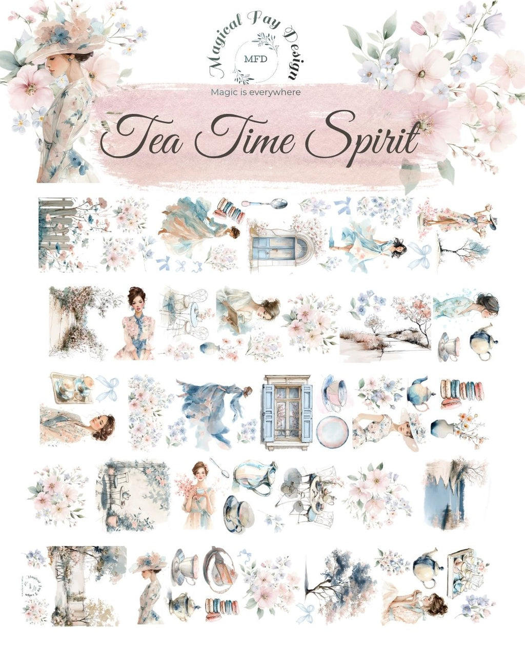 Tea Time Spirit PET 3D oil Tape transparent 2m Loop
