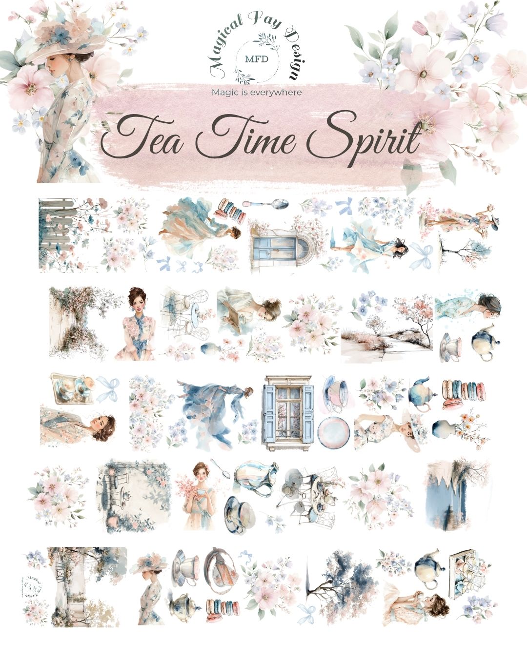 Tea Time Spirit PET 3D oil Tape transparent 2m Loop
