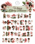 Whimsy Cherry Blossom PET 3D oil Tape transparent 6m Rolle