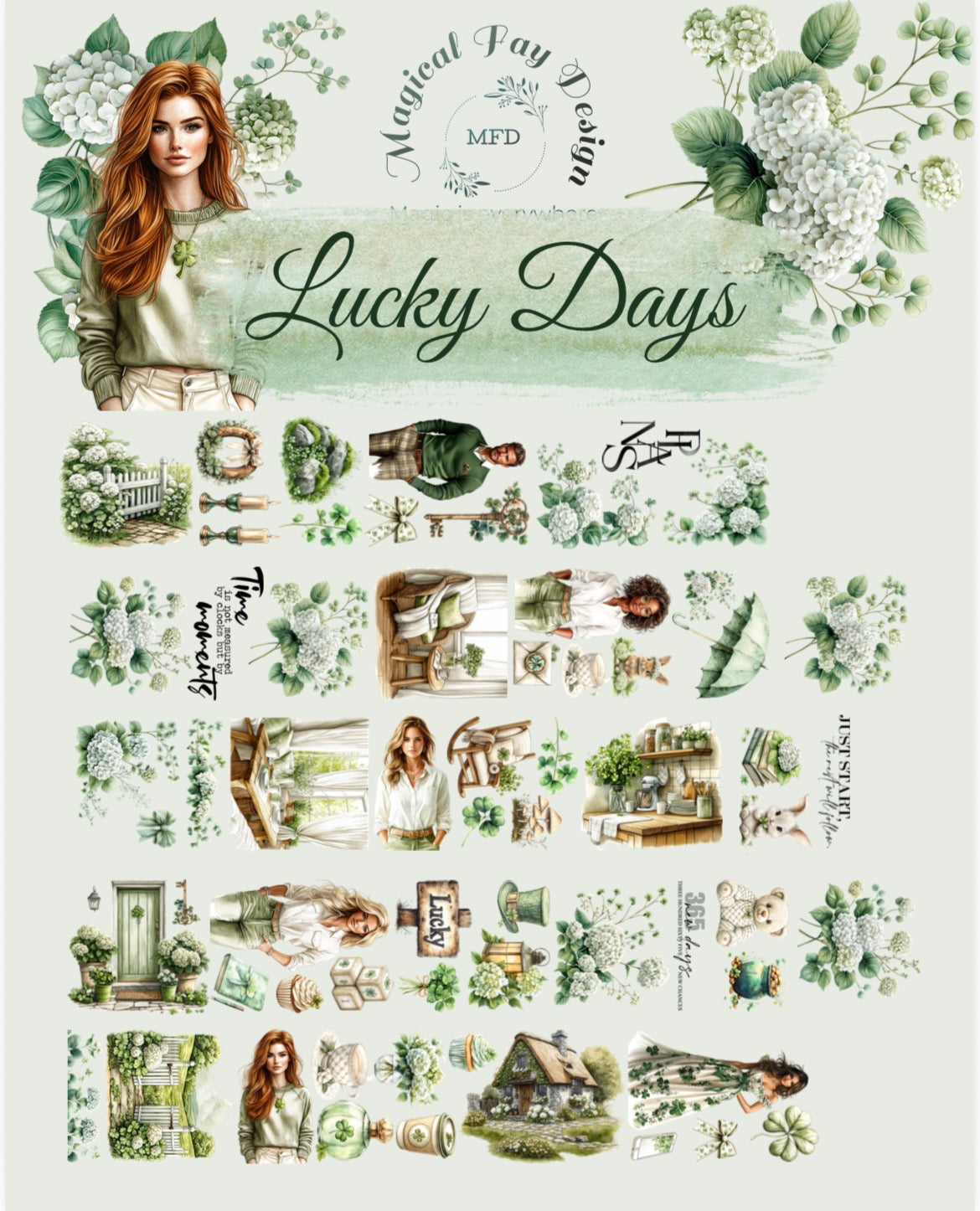 Lucky Days PET 3D oil Tape transparent 2m Loop