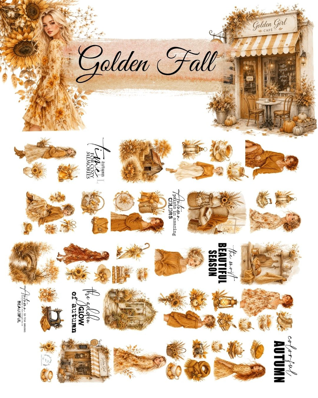 Golden Fall PET 3D oil Tape transparent 6m Roll
