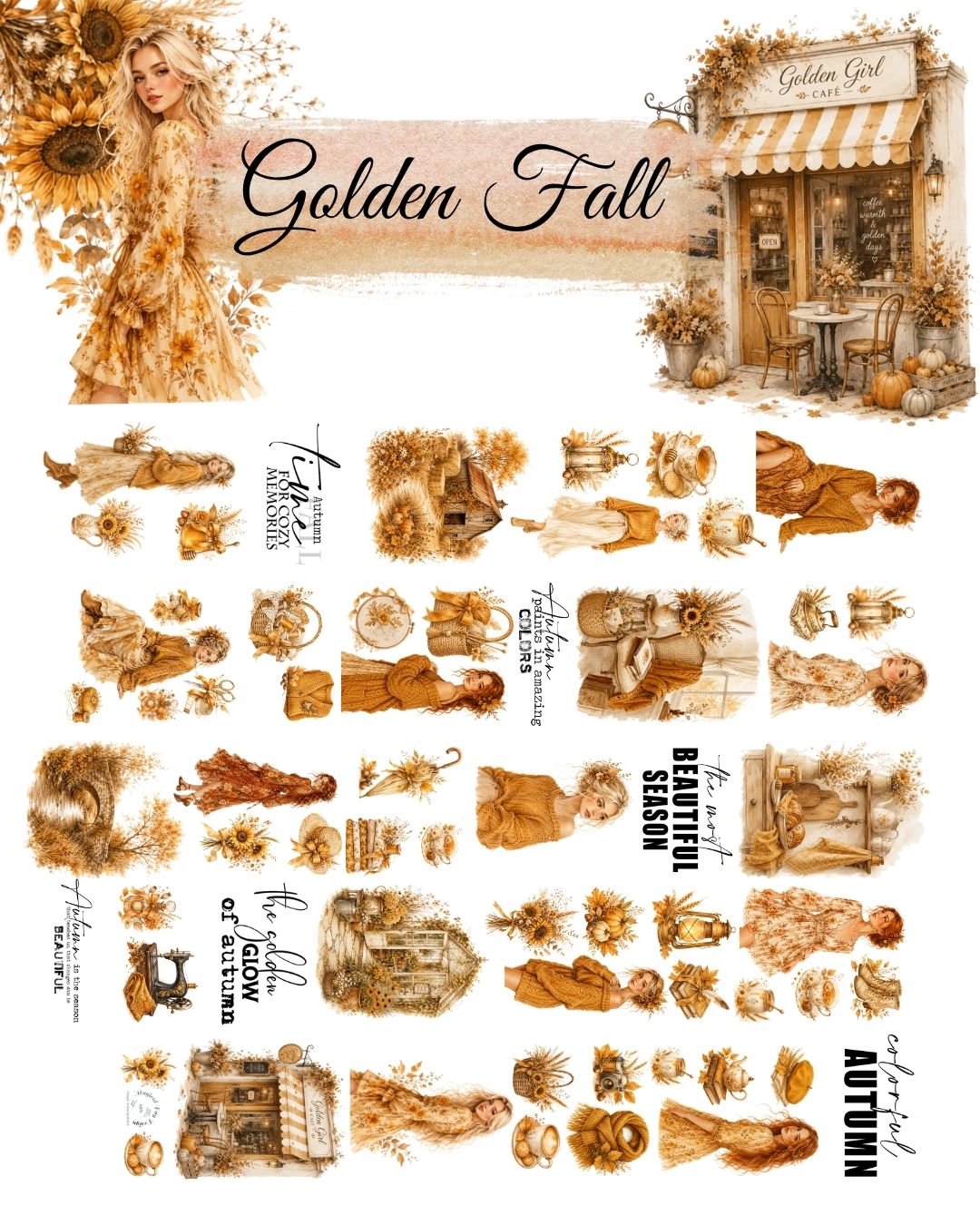 Golden Fall PET 3D oil Tape transparent 6m Roll