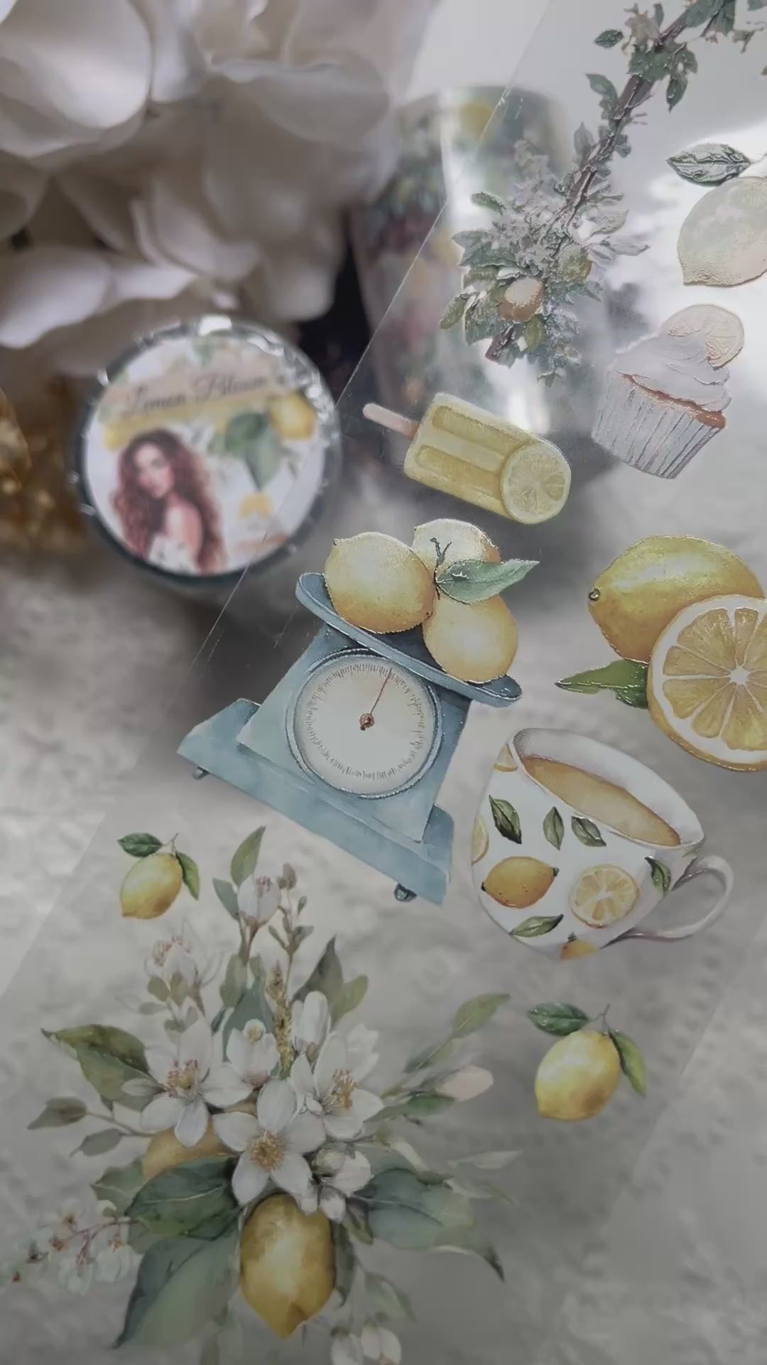 Lemon Bloom PET 3D oil Tape transparent 2m Loop