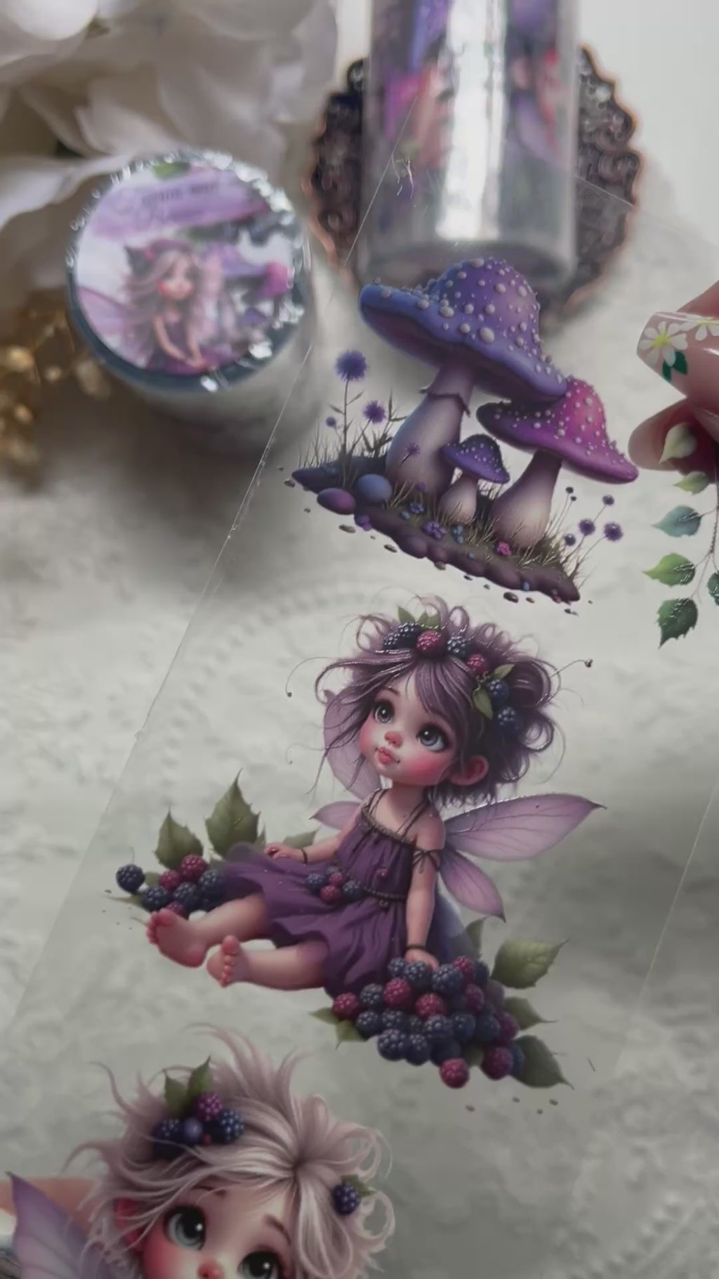 Fairy PET 3D oil Tape transparent 6m Roll
